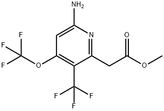 Methyl 6-amino-4-(trifluoromethoxy)-3-(trifluoromethyl)pyridine-2-acetate