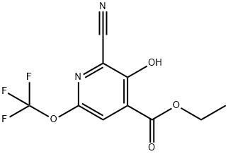 Ethyl 2-cyano-3-hydroxy-6-(trifluoromethoxy)pyridine-4-carboxylate Structural