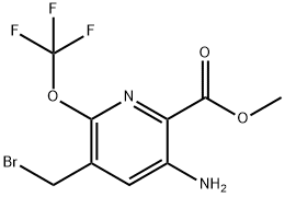 Methyl 3-amino-5-(bromomethyl)-6-(trifluoromethoxy)pyridine-2-carboxylate Structural