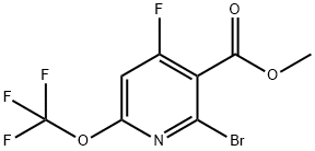 Methyl 2-bromo-4-fluoro-6-(trifluoromethoxy)pyridine-3-carboxylate Structural