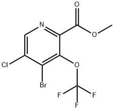 Methyl 4-bromo-5-chloro-3-(trifluoromethoxy)pyridine-2-carboxylate Structural