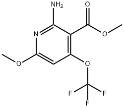 Methyl 2-amino-6-methoxy-4-(trifluoromethoxy)pyridine-3-carboxylate Structural
