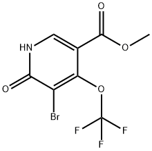 Methyl 3-bromo-2-hydroxy-4-(trifluoromethoxy)pyridine-5-carboxylate Structural