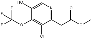 Methyl 3-chloro-5-hydroxy-4-(trifluoromethoxy)pyridine-2-acetate Structural