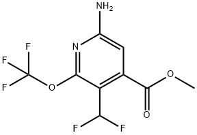 Methyl 6-amino-3-(difluoromethyl)-2-(trifluoromethoxy)pyridine-4-carboxylate Structural