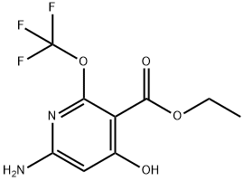 Ethyl 6-amino-4-hydroxy-2-(trifluoromethoxy)pyridine-3-carboxylate Structural