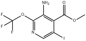 Methyl 3-amino-5-iodo-2-(trifluoromethoxy)pyridine-4-carboxylate Structural