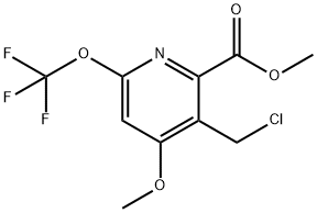 Methyl 3-(chloromethyl)-4-methoxy-6-(trifluoromethoxy)pyridine-2-carboxylate Structural