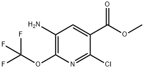 Methyl 3-amino-6-chloro-2-(trifluoromethoxy)pyridine-5-carboxylate Structural
