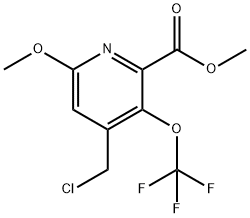 Methyl 4-(chloromethyl)-6-methoxy-3-(trifluoromethoxy)pyridine-2-carboxylate Structural