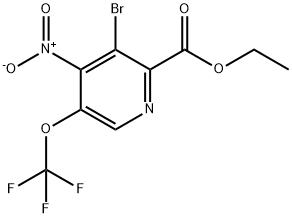 Ethyl 3-bromo-4-nitro-5-(trifluoromethoxy)pyridine-2-carboxylate Structural