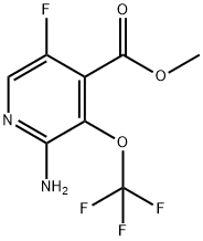 Methyl 2-amino-5-fluoro-3-(trifluoromethoxy)pyridine-4-carboxylate Structural