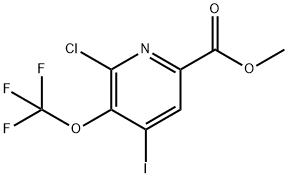Methyl 2-chloro-4-iodo-3-(trifluoromethoxy)pyridine-6-carboxylate Structural
