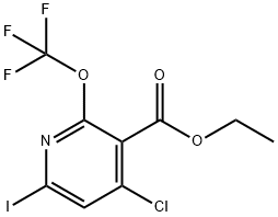 Ethyl 4-chloro-6-iodo-2-(trifluoromethoxy)pyridine-3-carboxylate Structural