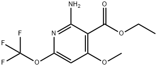 Ethyl 2-amino-4-methoxy-6-(trifluoromethoxy)pyridine-3-carboxylate Structural