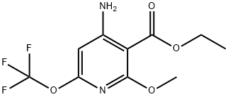 Ethyl 4-amino-2-methoxy-6-(trifluoromethoxy)pyridine-3-carboxylate Structural