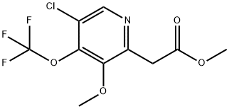 Methyl 5-chloro-3-methoxy-4-(trifluoromethoxy)pyridine-2-acetate Structural