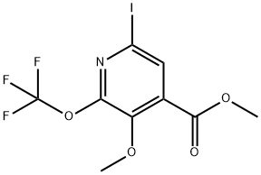 Methyl 6-iodo-3-methoxy-2-(trifluoromethoxy)pyridine-4-carboxylate Structural
