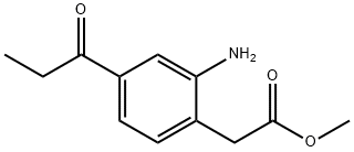 Methyl 2-amino-4-propionylphenylacetate Structural