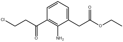 Ethyl 2-amino-3-(3-chloropropanoyl)phenylacetate Structural