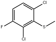 Benzene, 1,3-dichloro-4-fluoro-2-(methylthio)- Structural