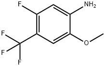 Benzenamine, 5-fluoro-2-methoxy-4-(trifluoromethyl)- Structural