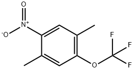 Benzene, 1,4-dimethyl-2-nitro-5-(trifluoromethoxy)- Structural