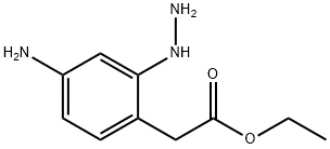 Ethyl 4-amino-2-hydrazinylphenylacetate Structural