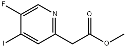 Methyl 5-fluoro-4-iodopyridine-2-acetate Structural