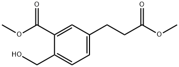 Methyl 2-(hydroxymethyl)-5-(3-methoxy-3-oxopropyl)benzoate Structural