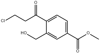 Methyl 4-(3-chloropropanoyl)-3-(hydroxymethyl)benzoate Structural