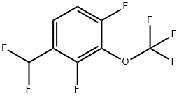 Benzene, 1-(difluoromethyl)-2,4-difluoro-3-(trifluoromethoxy)- Structural