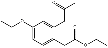 Ethyl 4-ethoxy-2-(2-oxopropyl)phenylacetate Structural