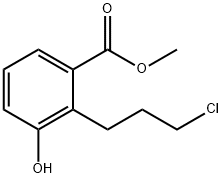 Methyl 2-(3-chloropropyl)-3-hydroxybenzoate Structural