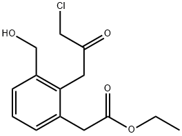 Ethyl 2-(3-chloro-2-oxopropyl)-3-(hydroxymethyl)phenylacetate Structural