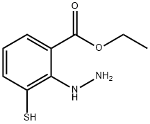 Ethyl 2-hydrazinyl-3-mercaptobenzoate Structural