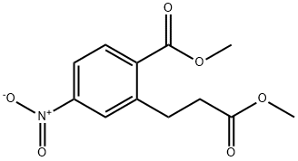 Methyl 2-(3-methoxy-3-oxopropyl)-4-nitrobenzoate Structural