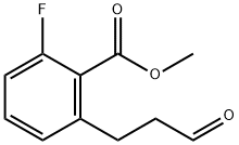 Methyl 2-fluoro-6-(3-oxopropyl)benzoate Structural