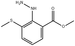 Methyl 2-hydrazinyl-3-(methylthio)benzoate Structural