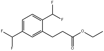 Ethyl (2,5-bis(difluoromethyl)phenyl)propanoate Structural
