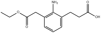 Ethyl 2-amino-3-(2-carboxyethyl)phenylacetate Structural
