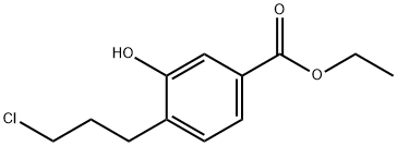 Ethyl 4-(3-chloropropyl)-3-hydroxybenzoate Structural