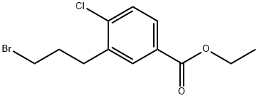 Ethyl 3-(3-bromopropyl)-4-chlorobenzoate Structural