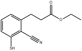 Ethyl 2-cyano-3-mercaptophenylpropanoate Structural