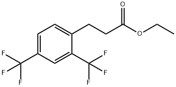 Ethyl (2,4-bis(trifluoromethyl)phenyl)propanoate Structural