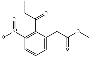 Methyl 3-nitro-2-propionylphenylacetate Structural