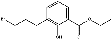 Ethyl 3-(3-bromopropyl)-2-hydroxybenzoate Structural
