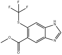 Methyl 6-trifluoromethylthio-1H-benzimidazole-5-carboxylate