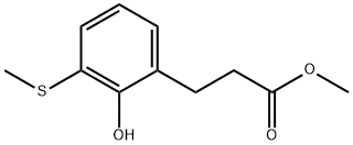 Methyl 3-(2-hydroxy-3-(methylthio)phenyl)propanoate Structural