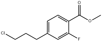 Methyl 4-(3-chloropropyl)-2-fluorobenzoate Structural
